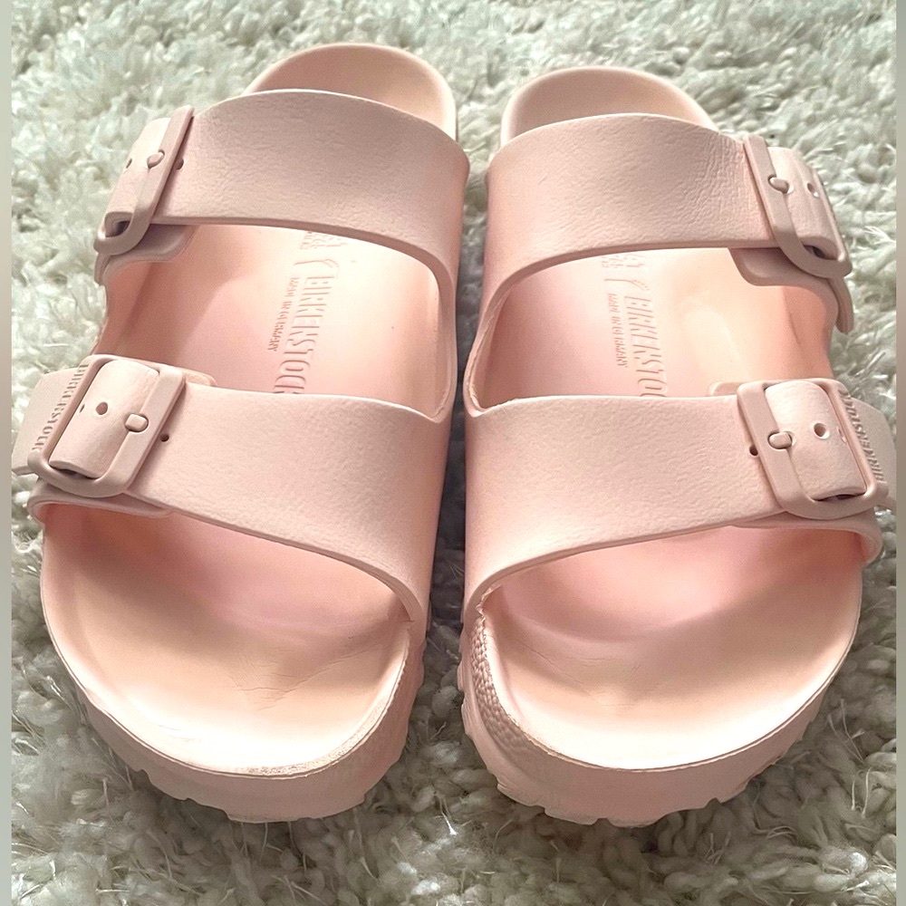 Birkenstock Arizona Stealth Buckle Sandals in Light Rose Size 41 - Picture 3 of 12